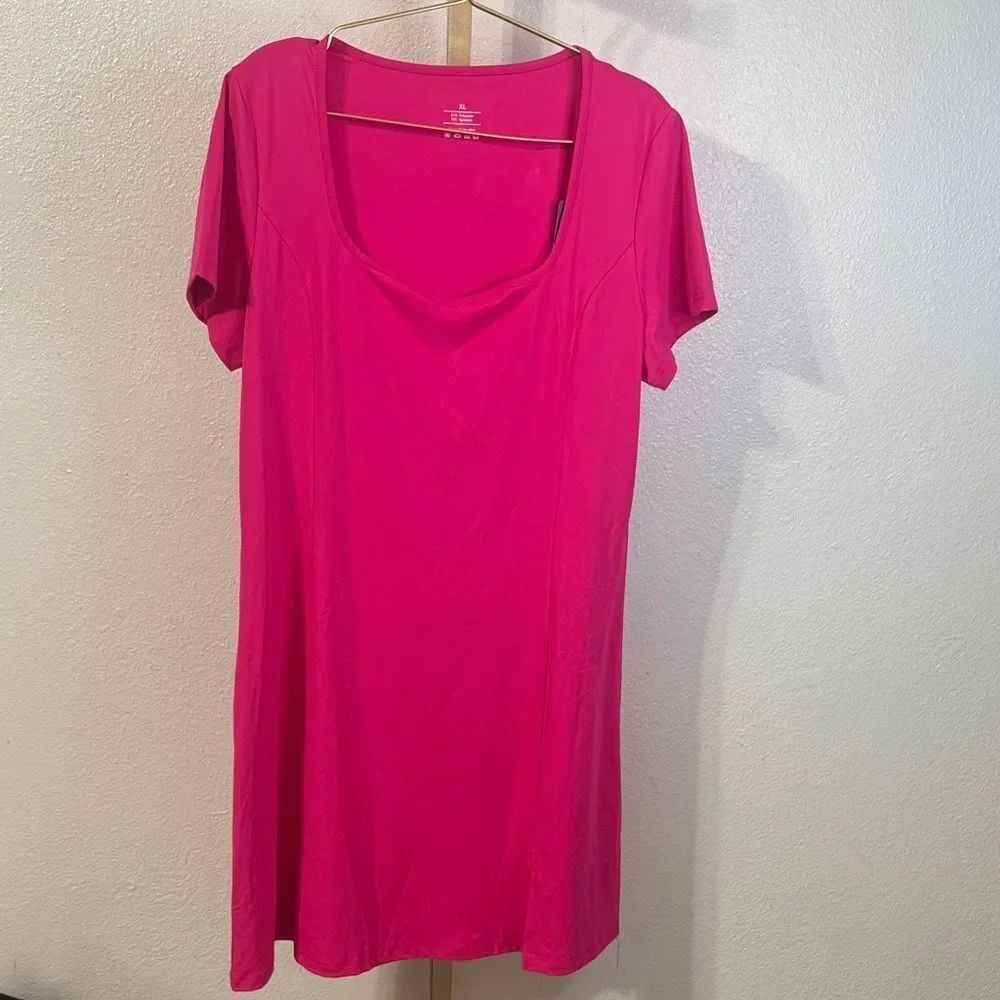 Elegant Pink Mini Dress- Size XL